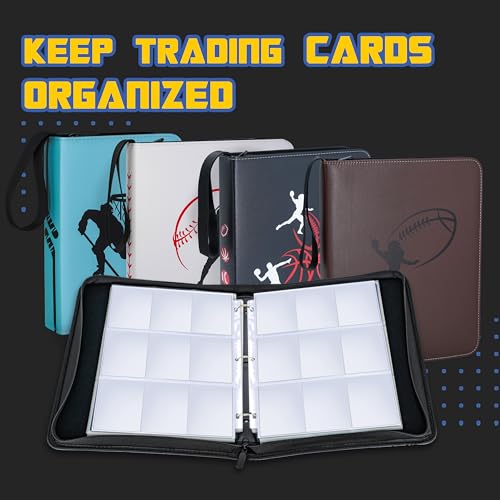 CLOVERCAT Waterproof 9 Pocket Sports Card Binder