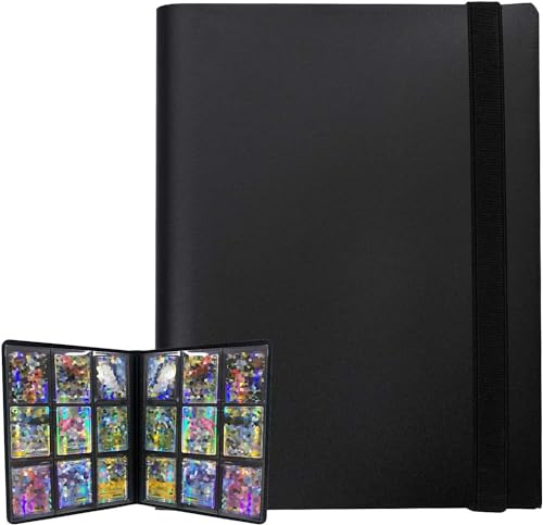 9-Pocket Trading Card Binder Album - Black