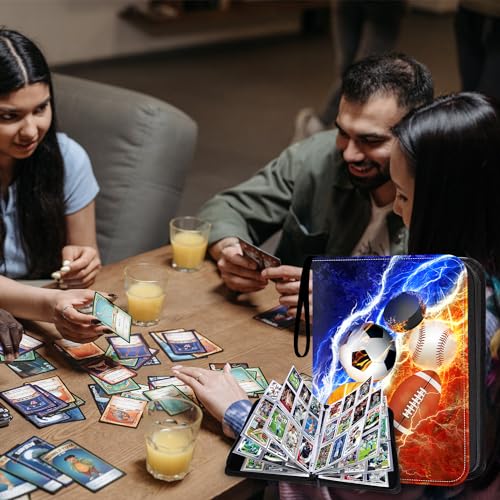 LOMONEH 9-Pocket Sports Card Binder With Sleeves