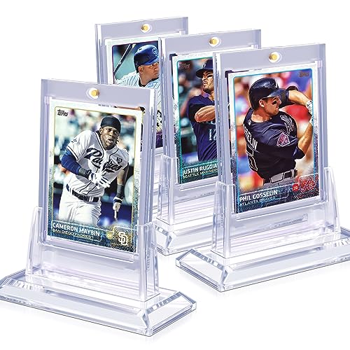 4-Pack Magnetic Holders for Trading Cards Display