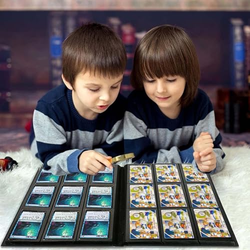 9-Pocket Trading Card Binder Album - Black