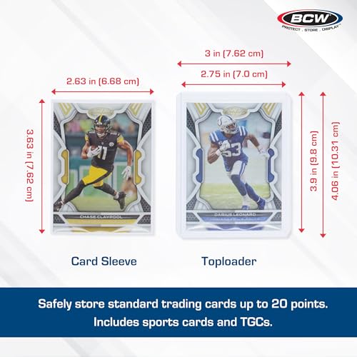 BCW Card Sleeves & Toploaders Combo Pack (100)