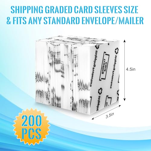 200 Pack Card Shipping Protectors - Strong Inserts
