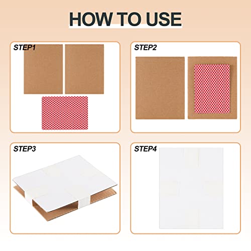 200 Cardboard Trading Card Shipping Protectors, 4x6 Inches