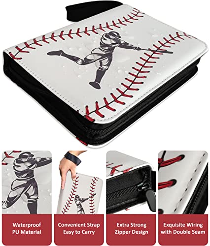 900-Pocket Baseball Card Binder with Zipper Closure