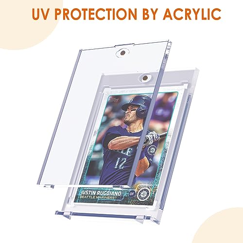 4-Pack Magnetic Holders for Trading Cards Display