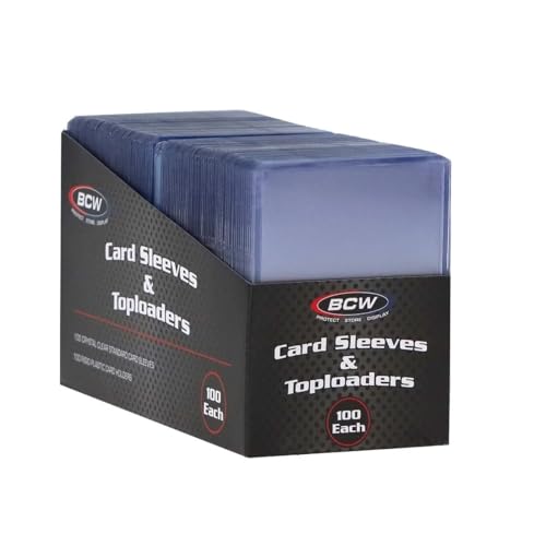 BCW Card Sleeves & Toploaders Combo Pack (100)
