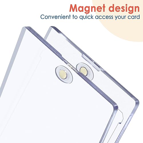 4-Pack Magnetic Holders for Trading Cards Display