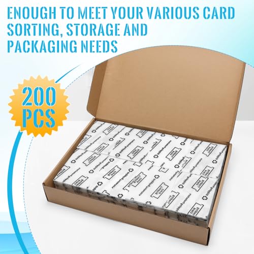 200 Pack Card Shipping Protectors - Strong Inserts