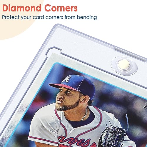 4-Pack Magnetic Holders for Trading Cards Display