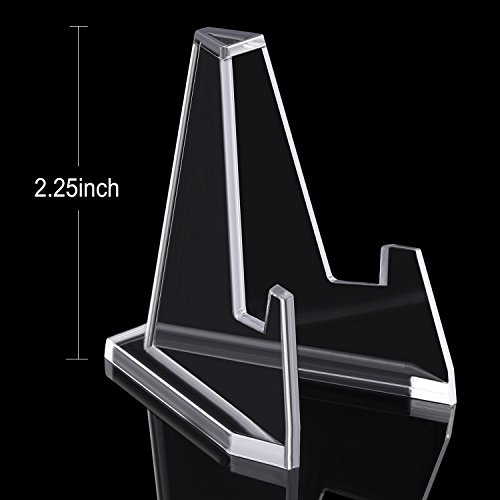 Clear Acrylic Card Display Stands - 12 Packs