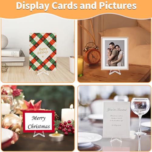 30 Pack Acrylic Mini Card Display Stands