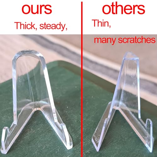 24 Thick Acrylic Card Display Stands - 2.3 Inch