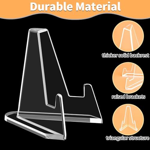 30 Pack Acrylic Mini Card Display Stands
