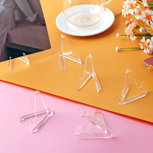 30 Pack Acrylic Mini Card Display Stands