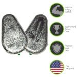 Catfish Sumo Flat No-Roll Sinker Weights (10-Pack)