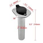 Stainless Steel Fishing Rod Holder – 2 Pack