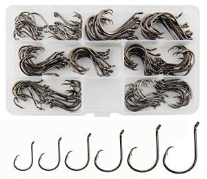 150PCS Strong Circle Hooks for Freshwater & Saltwater