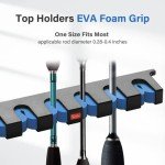 Wall-Mounted Fishing Rod Holder for 6 Rods