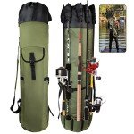 FOUUAAOOU Durable Fishing Rod Bag – Portable Storage