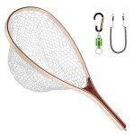 Soft Rubber Fishing Net with Wooden Frame and Magnet