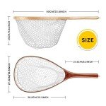 Soft Rubber Fishing Net with Wooden Frame and Magnet
