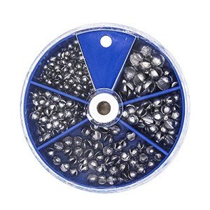 FREGITO 205PCS Assorted Lead Fishing Sinkers Set