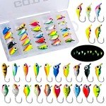 Goture Ice Fishing Jigs Tungsten Lure Kit