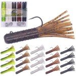 Bass Fishing Tube Baits Soft Plastic Kit - 32 Pcs
