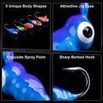 Goture Ice Fishing Jigs Tungsten Lure Kit