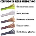 Bass Fishing Tube Baits Soft Plastic Kit - 32 Pcs