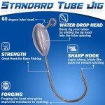 Bass Fishing Tube Baits Soft Plastic Kit - 32 Pcs