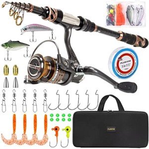 Plusinno Telescopic Fishing Rod and Reel Combo