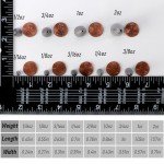 Dr.Fish 50 Pack Worm Weights for Bass Fishing