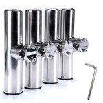 4pcs Stainless Steel Boat Fishing Rod Holders