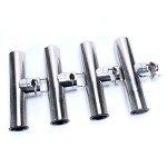4pcs Stainless Steel Boat Fishing Rod Holders