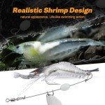 Goture Luminous Soft Shrimp Fishing Lures Set