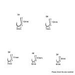 300pcs Black High Carbon Fishing Hook Set