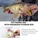 Dovesun Ice Fishing Jigs with Storage Box - 28pcs