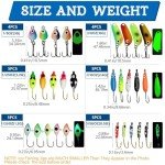 Dovesun Ice Fishing Jigs with Storage Box - 28pcs