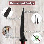 HOWORR 7" Fishing Fillet Knife Set with Sharpener