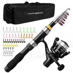 Beginner Telescopic Fishing Rod and Reel Kit