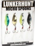 Lunkerhunt Micro Spoon Lures – 4-Pack for Bass & Trout