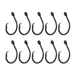 10 Pack High-Carbon Steel Circle Fishing Hooks
