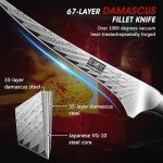 HOSHANHO 7" Damascus Steel Fillet Knife
