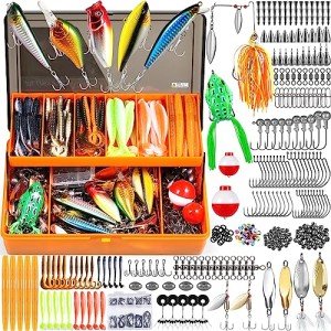 404 PCS Fishing Lures & Tackle Box Kit