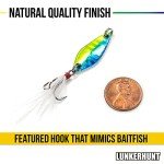Lunkerhunt Micro Spoon Lures – 4-Pack for Bass & Trout
