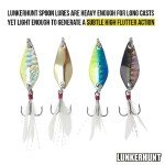 Lunkerhunt Micro Spoon Lures – 4-Pack for Bass & Trout