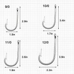 Stainless Steel Tuna Trolling Hooks - 15 Pack
