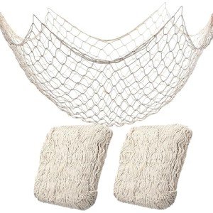 2 Pack Nautical Cotton Fishnet Party Decorations